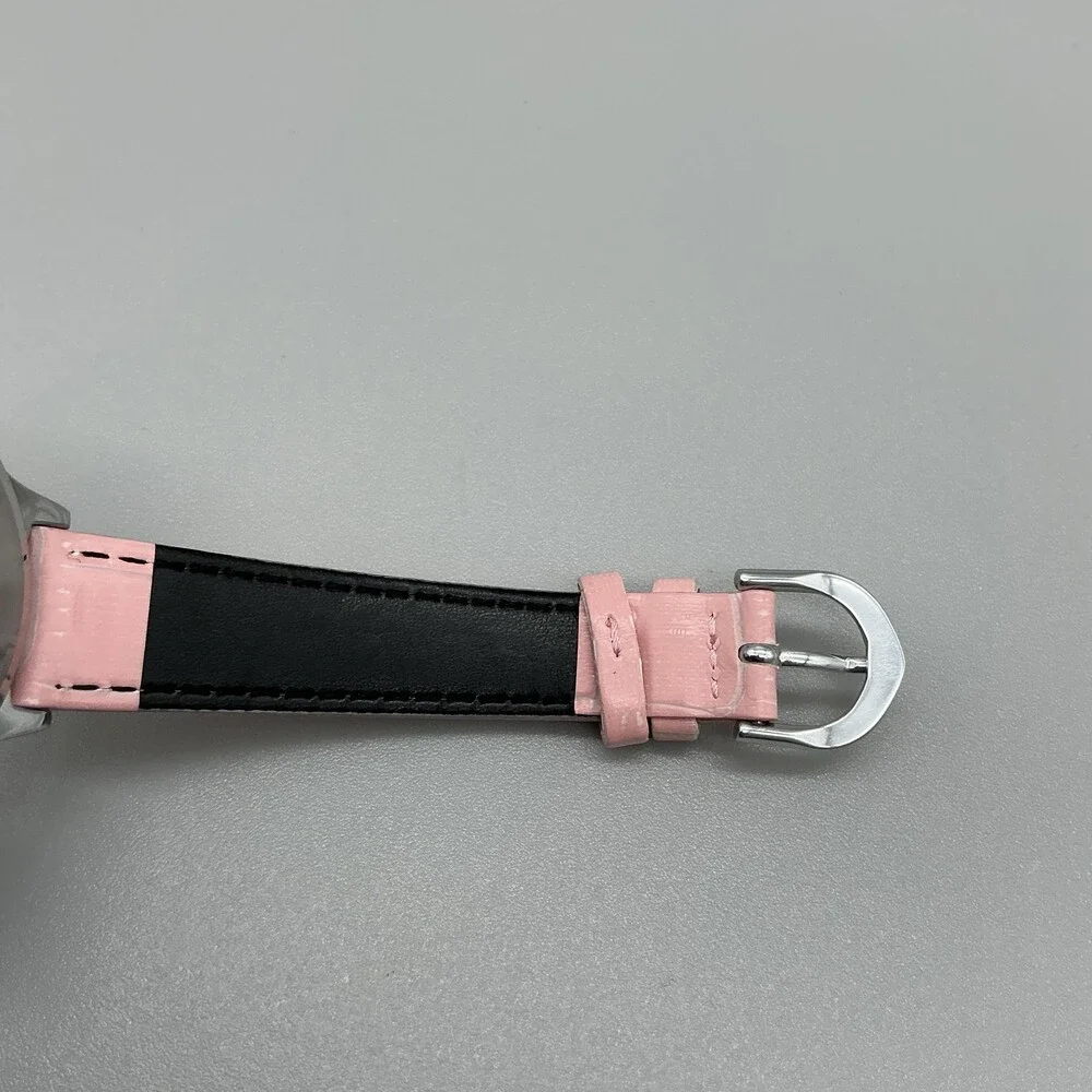Casio LTP-V300 Womens Watch 32mm Pink Dial Silver Tone Day Date New Battery
